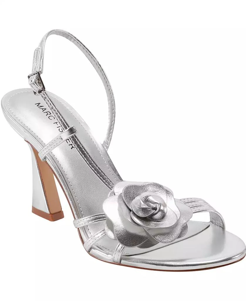 Marc Fisher Women's Hallan Rose Tapered Heel Sandals 1