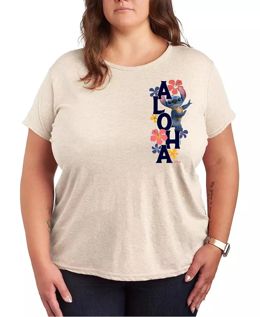 Hybrid Apparel Plus Size Lilo Stitch Live Action Aloha Graphic T-Shirt