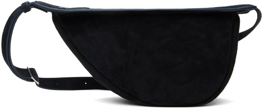 The Row Navy Small Slouchy Banana Bag 1