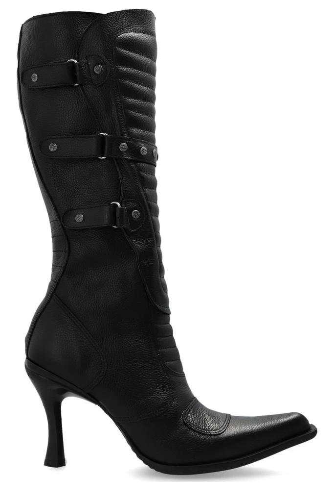 Vetements Vetements X New Rock Buckle-Detailed Knee-High Boots 1