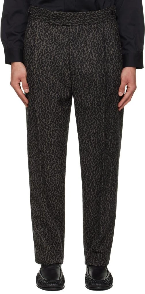 Needles Gray Side Tab Tucked Trousers