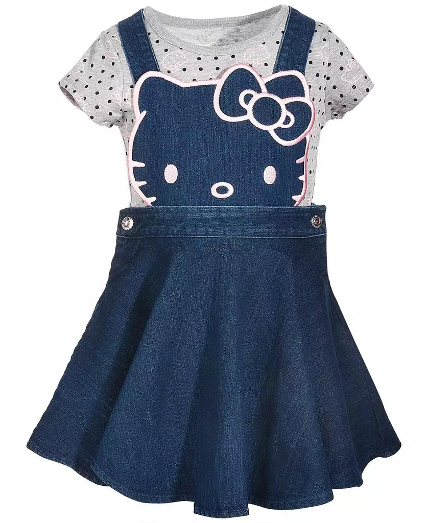 Hello Kitty Toddler Girls 2-Pc. Denim Skirtall & T-Shirt Set 1