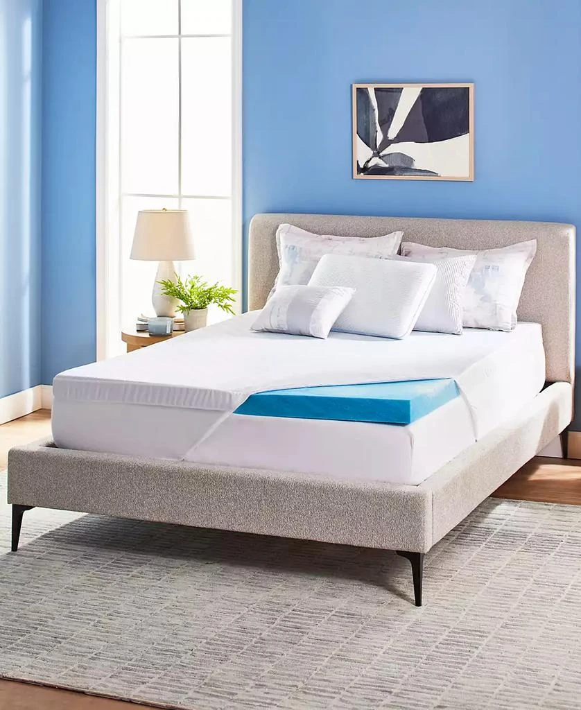 Serta Soothing Cool 3-Inch Gel Memory Foam Mattress Topper 1