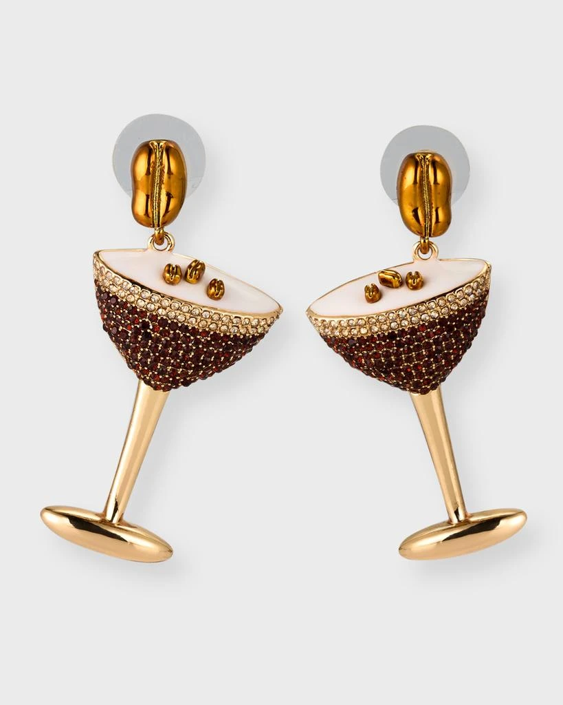 BaubleBar Espresso Yourself Crystal Cocktail Earrings 1