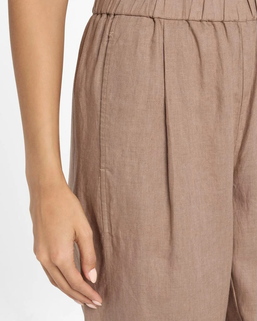 Eileen Fisher Cropped Organic Linen Lantern Pants 5