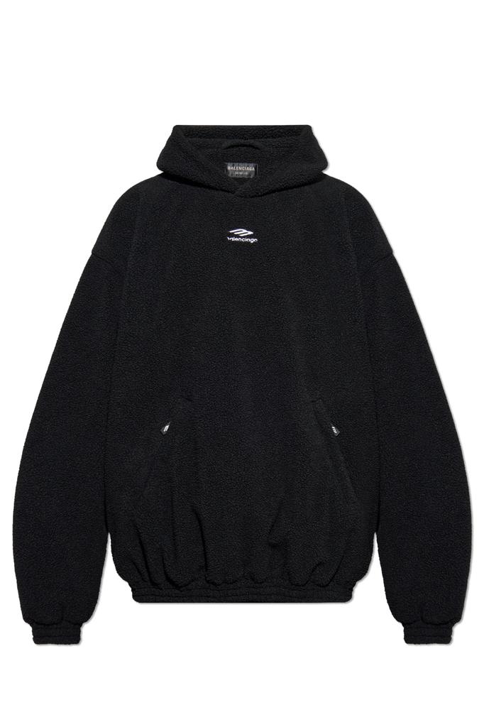 ★【BALENCIAGA】 Large Fit Hood Washed Black★ Balenciaga Distressed Cotton Hoodie | Nordstrom