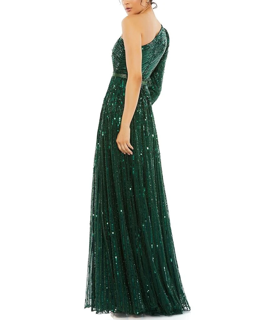 Mac Duggal Sequined One Shoulder A-Line Gown 2