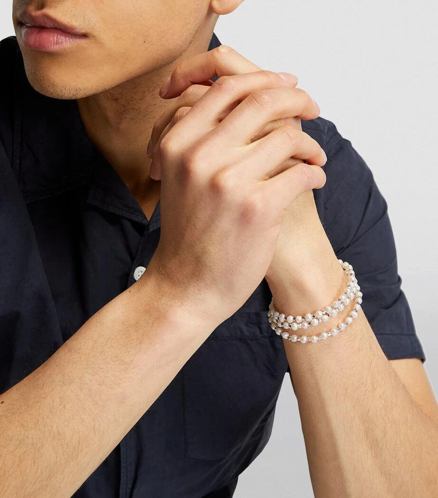 Nialaya Pearl Wrap Bracelet 5