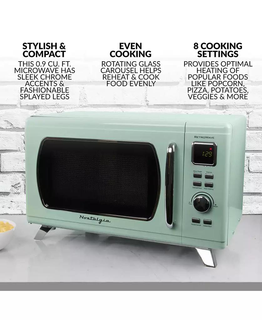 Nostalgia MCMO9FTSG Mid-Century Retro Microwave