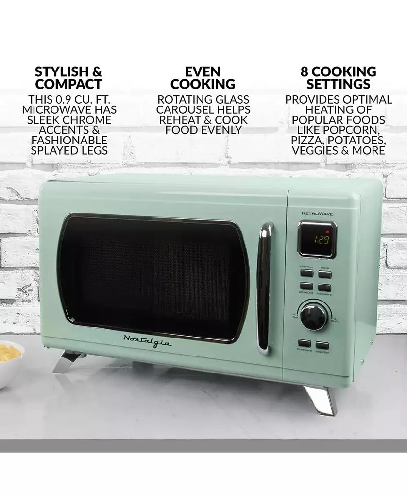 Nostalgia MCMO9FTSG Mid-Century Retro Microwave 2