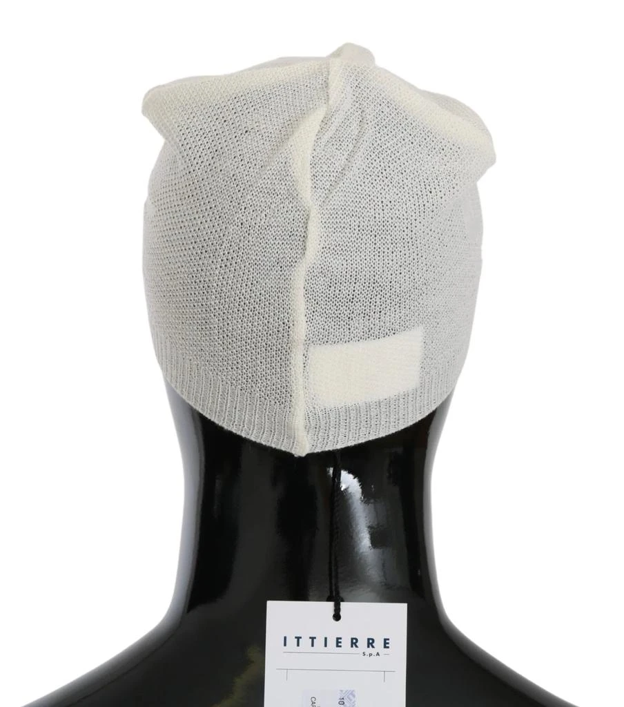 Costume National Dolce & Gabbana Beanie White Wool Blend Branded Hat 2