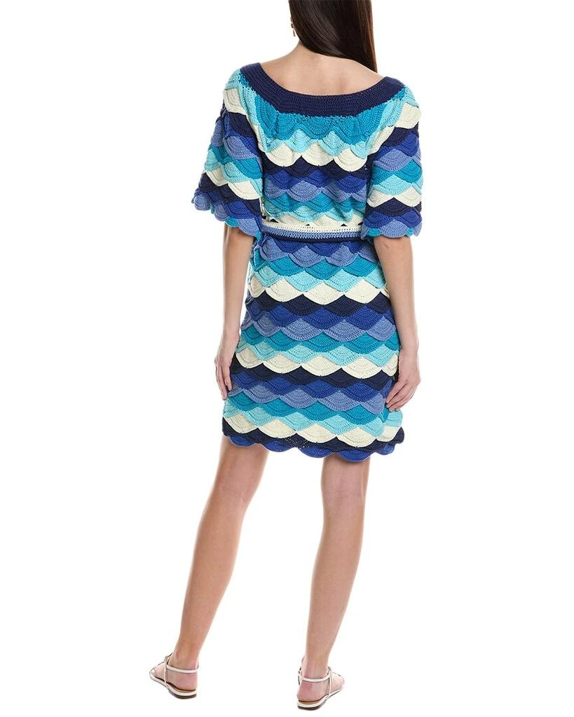 Farm Rio Waves Crochet Mini Dress 2