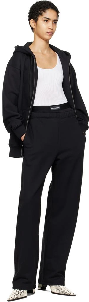 MARINE SERRE Black Moon Logo Fleece Zipped Hoodie 4
