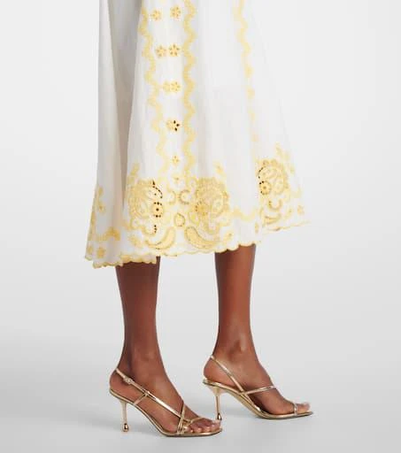 Zimmermann Lucky embroidered linen midi dress 5