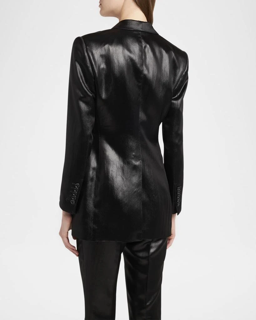 Tom Ford Liquid Satin Single-Breasted Blazer Jacket 3