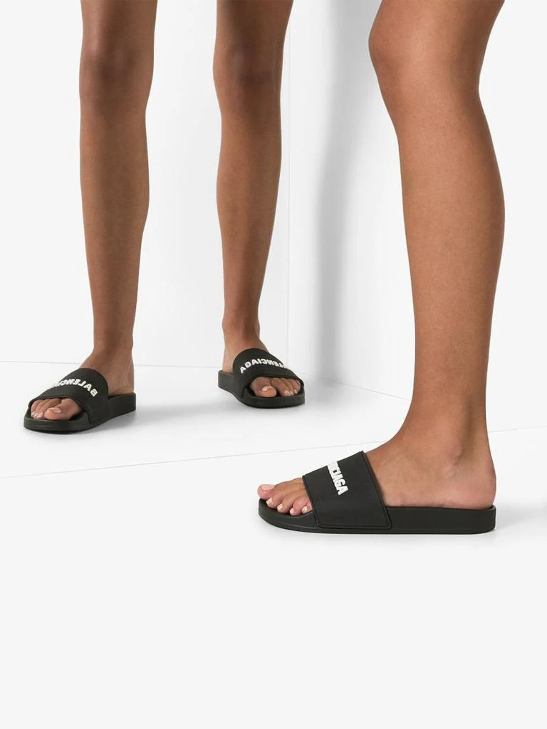 Balenciaga Balenciaga Logo Pool Slides 3