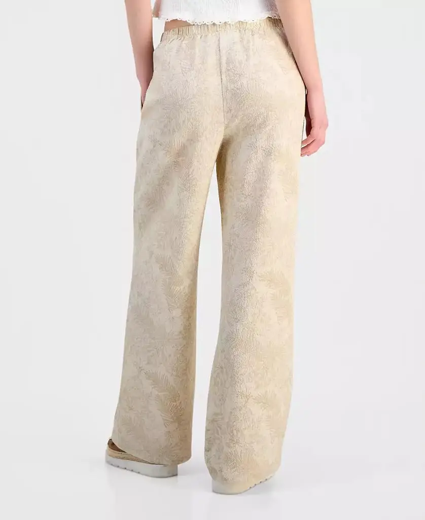 Hippie Rose Juniors' Lightweight Printed Wide-Leg Pants 3