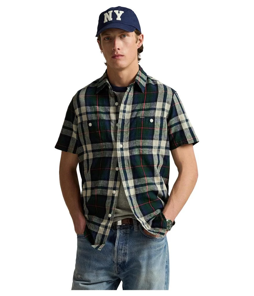 Ralph Lauren Classic Fit Plaid Linen-cotton Shirt 1