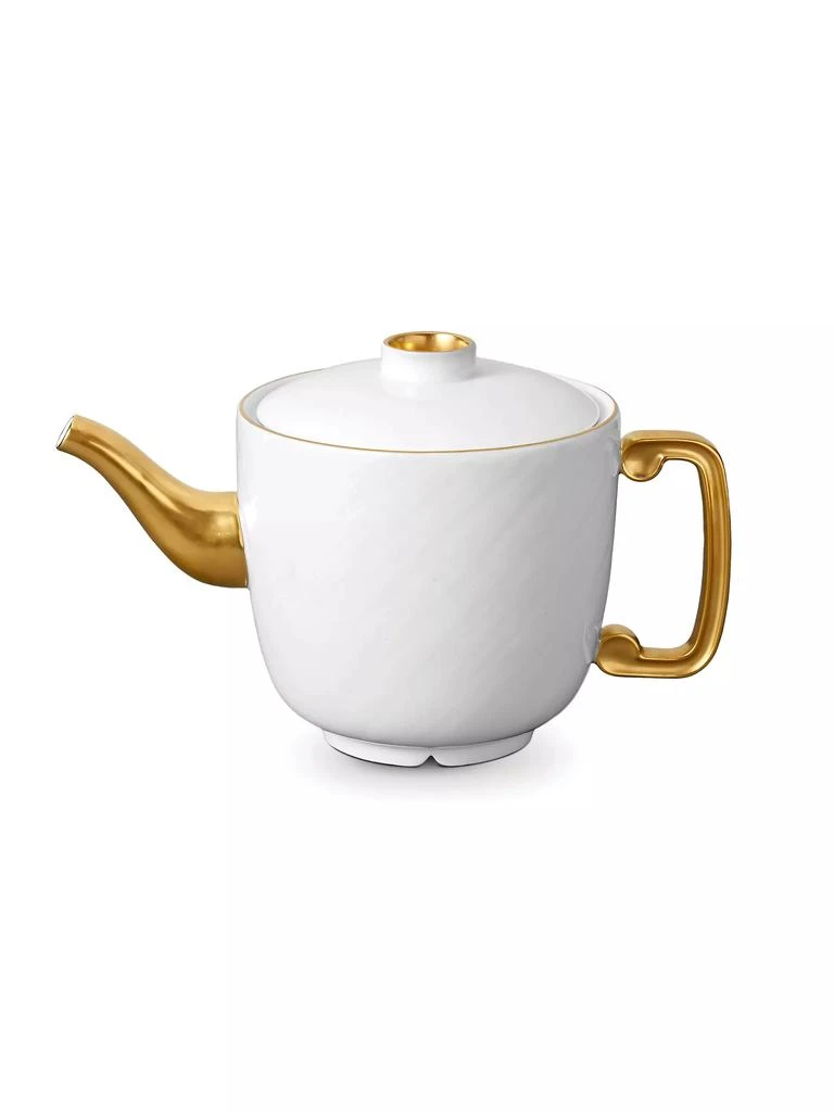 L'Objet Han 24k Gold-Trimmed Porcelain Teapot 2