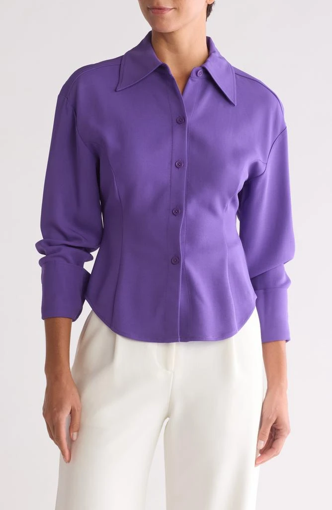 Equipment Merce Crop Button-Up Shirt 1