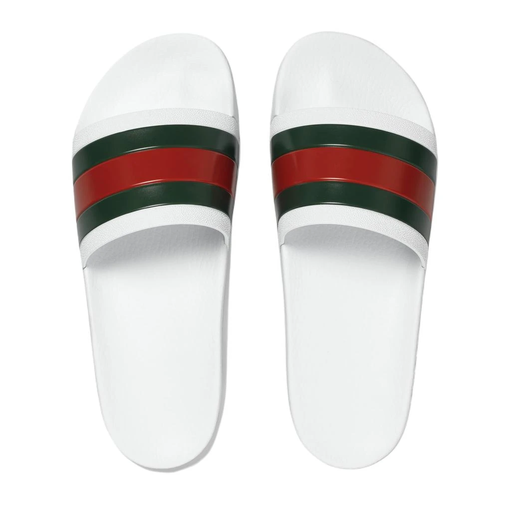 Gucci Men's Web Rubber Slide Sandals 3
