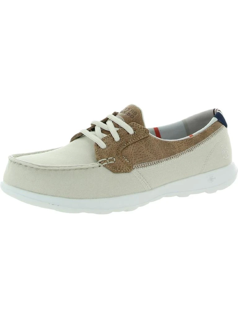 SKECHERS Playa Vista Womens Canvas Lightweight Boat Shoes 3
