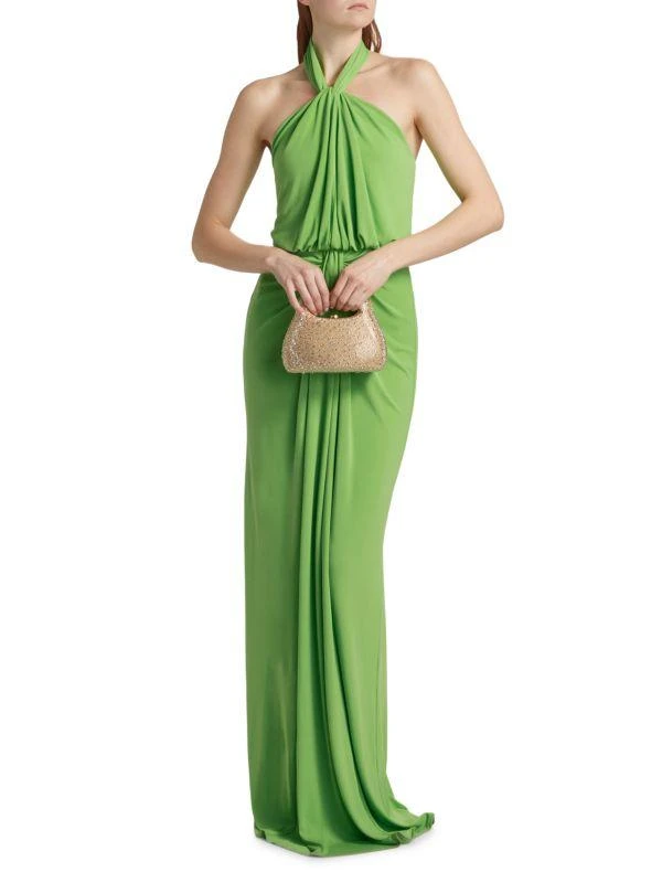 Cinq à Sept Kaily Jersey Halter Gown 7