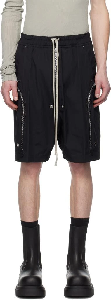 Rick Owens Black Hollywood Heavy Bauhaus Bela Shorts 1