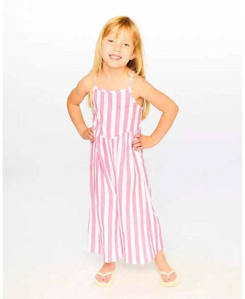 Deux par Deux Toddler Girls Crinkle Jersey Striped Jumpsuit 4