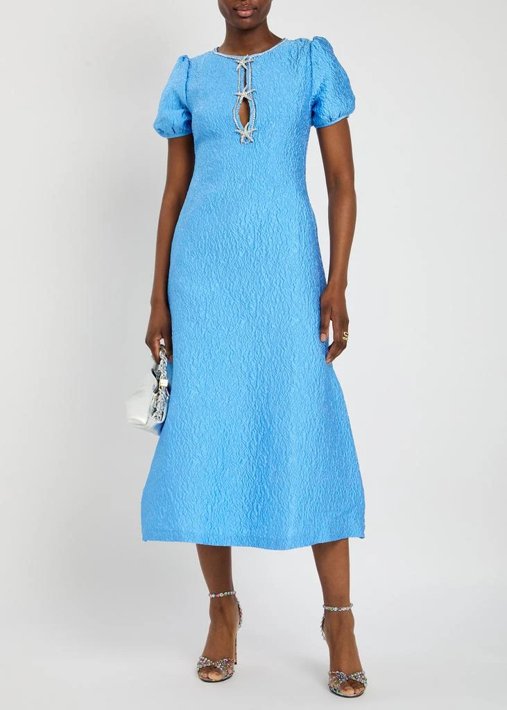 Sister Jane Reef jacquard cloqué midi dress 4