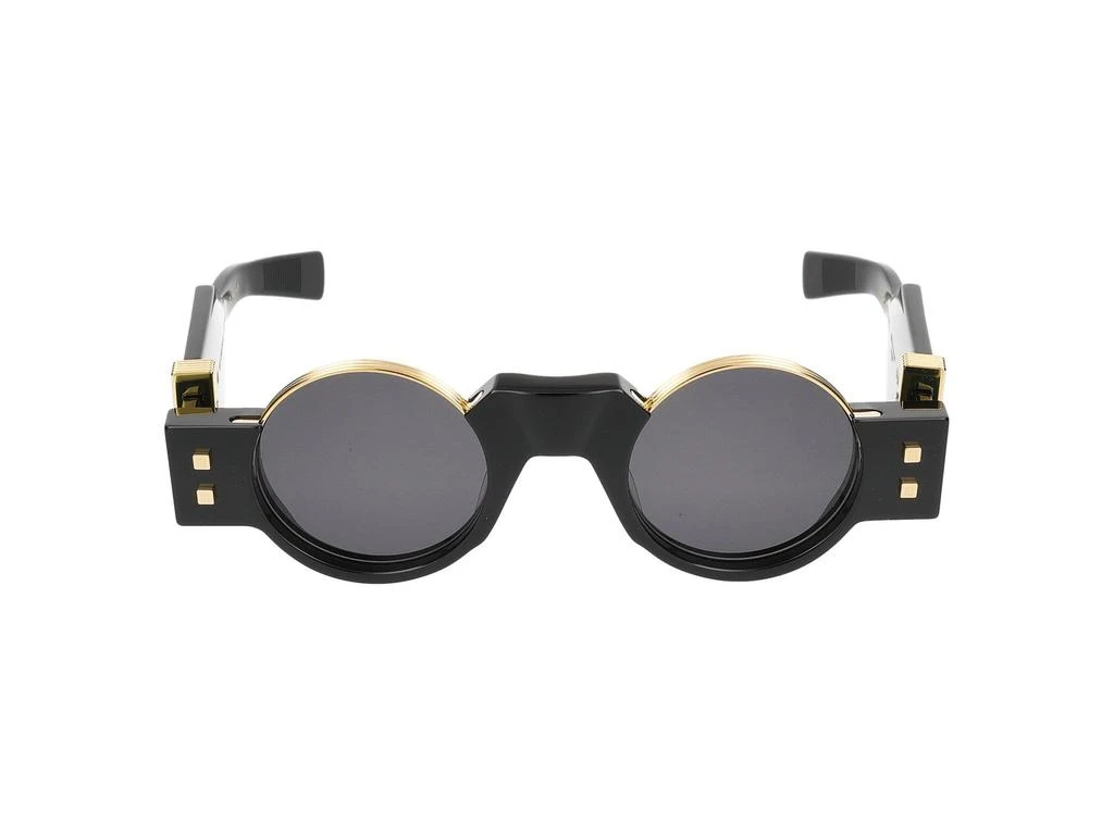 Balmain Monochrome Round Sunglasses Balmain | Accessories | Balmain Paris Luxury Round  main image 3