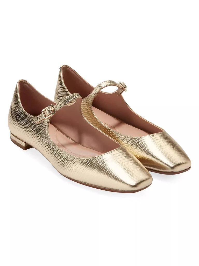 Cole Haan Bridge Metallic Leather Mary Jane Ballet Flats 2