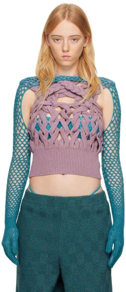 Isa Boulder Blue Map Gloves