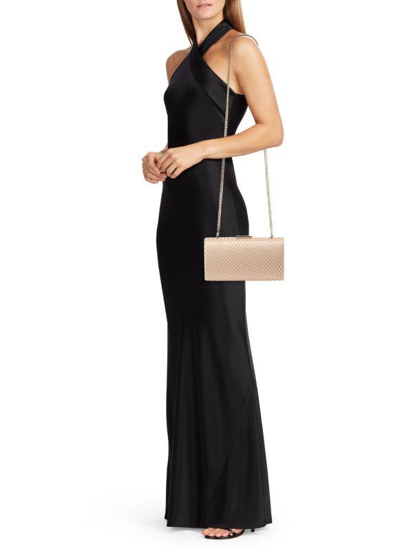 La Regale Faux Crystal Embellished Clutch