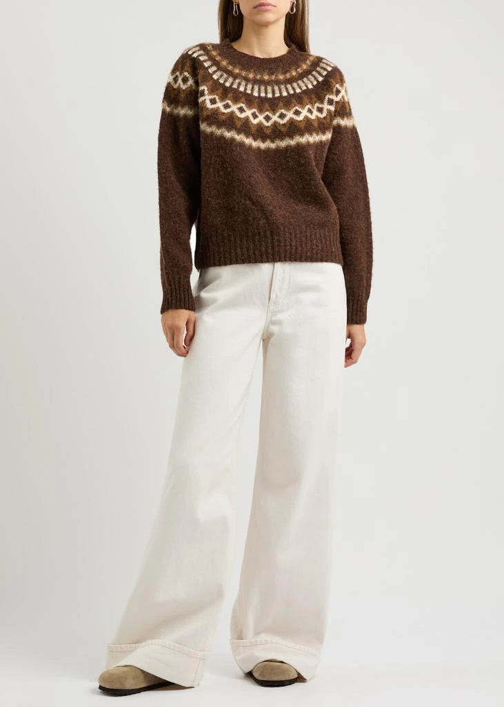 YMC YOU MUST CREATE Jets Fair Isle wool jumper 4