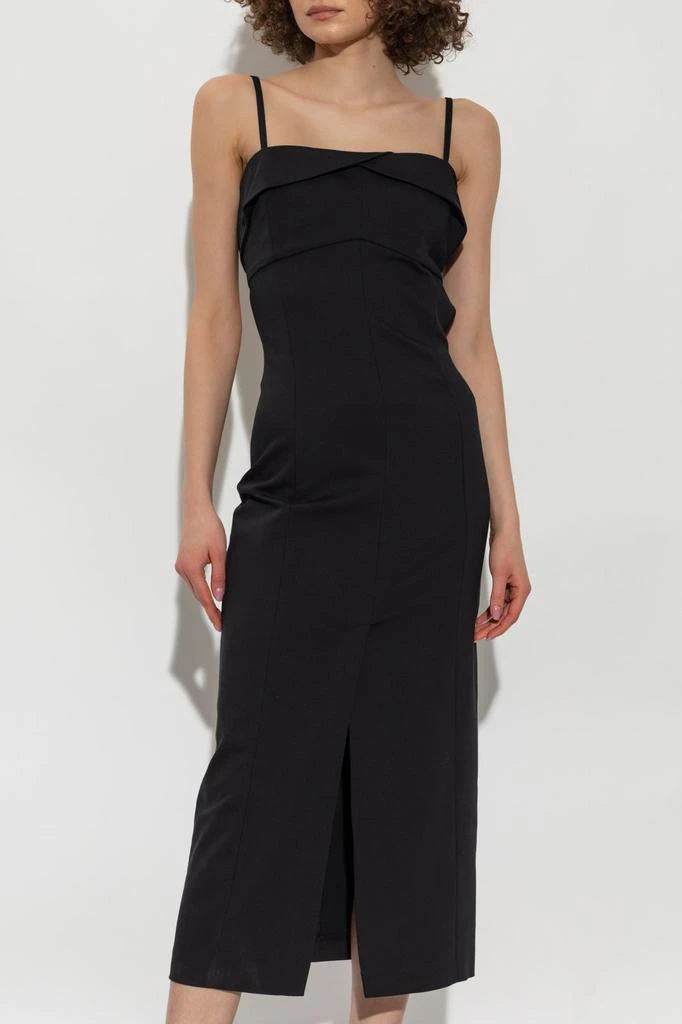 forever 21 wrap maxi dress Sweater Midi Wrap Dress Black / XS