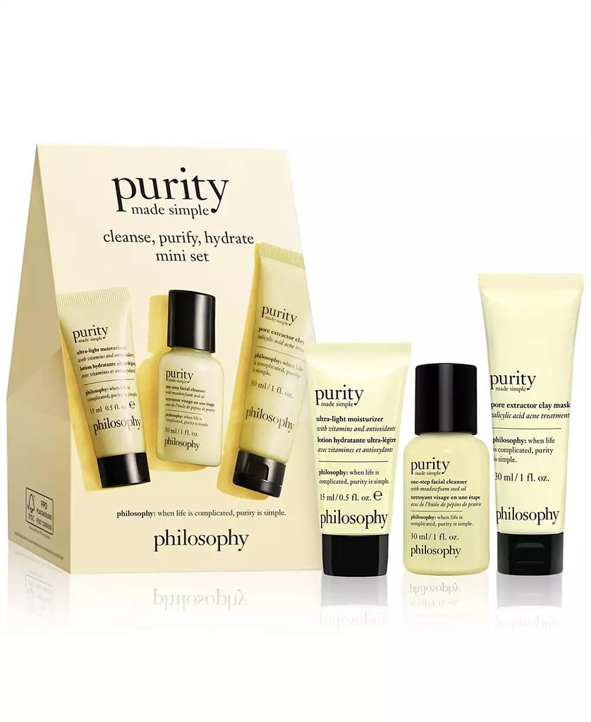 philosophy 3-Pc. Purity Made Simple Cleanse, Purify, Hydrate Mini Set