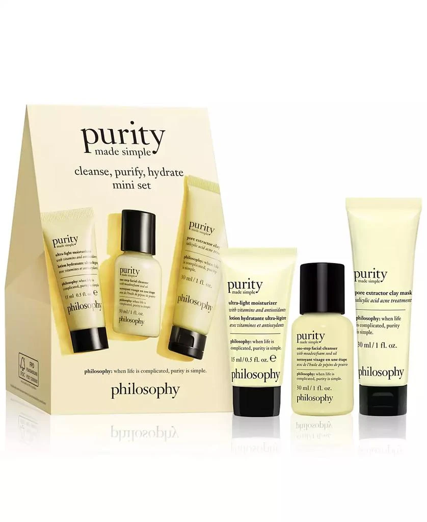 philosophy 3-Pc. Purity Made Simple Cleanse, Purify, Hydrate Mini Set 1