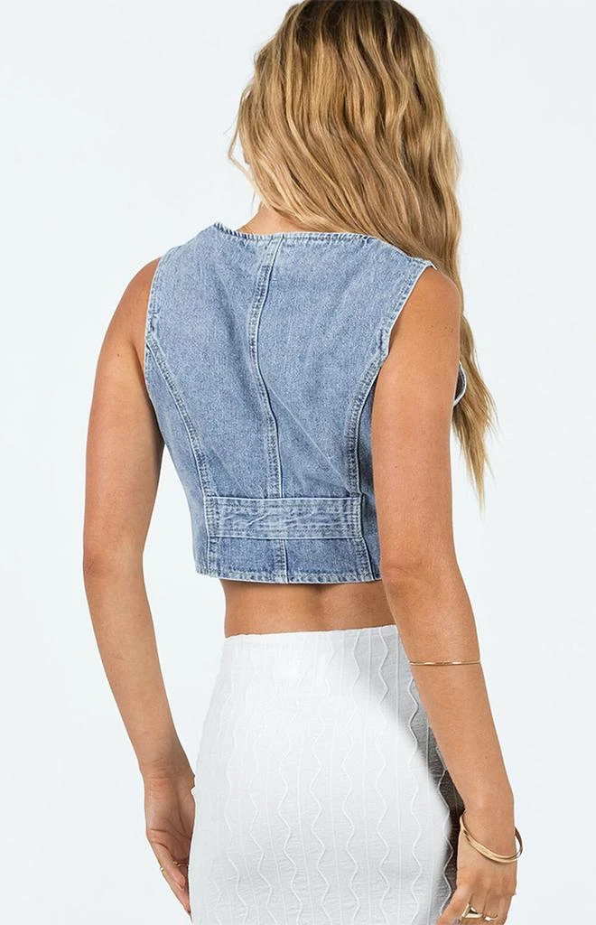 Princess Polly Burrows Denim Vest 4