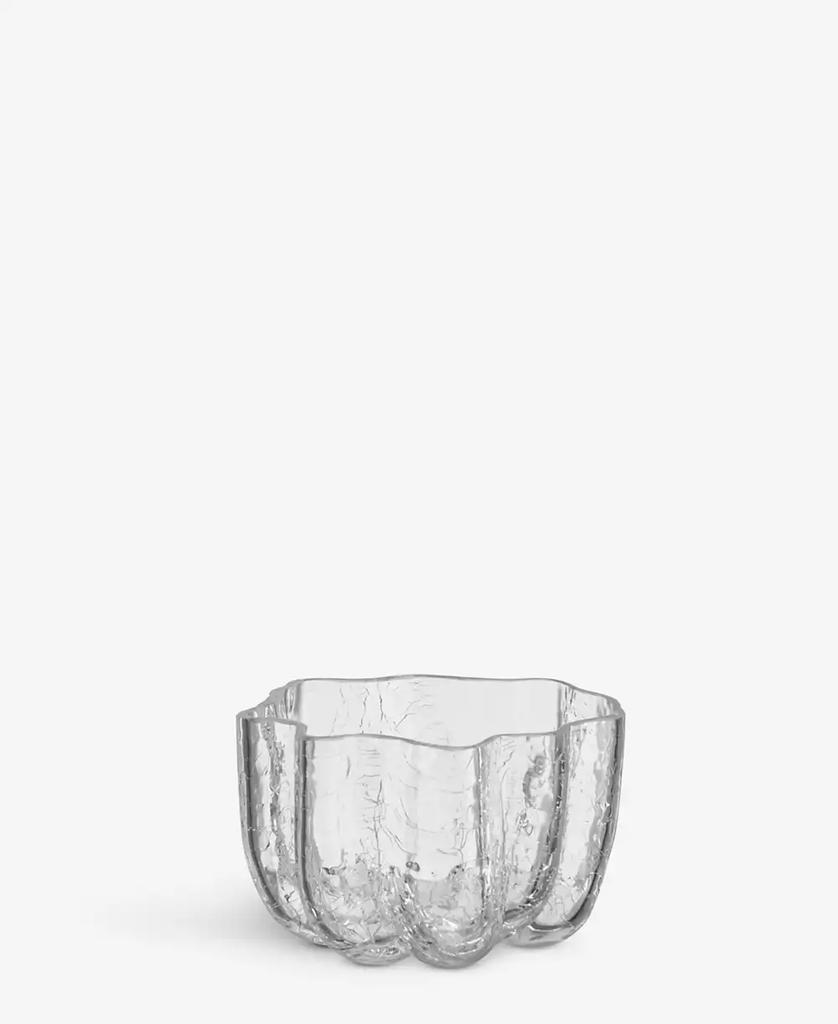 Kosta Boda 3.8" Crackle Crystal Glass Votive Bowl