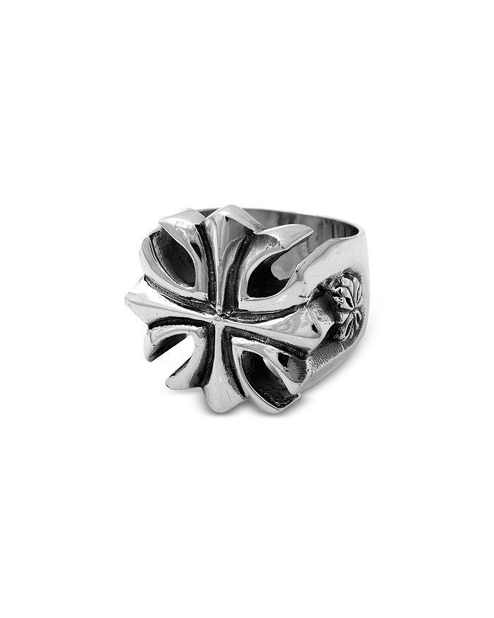 King Baby Men's Sterling Silver Gothic Cross Ring