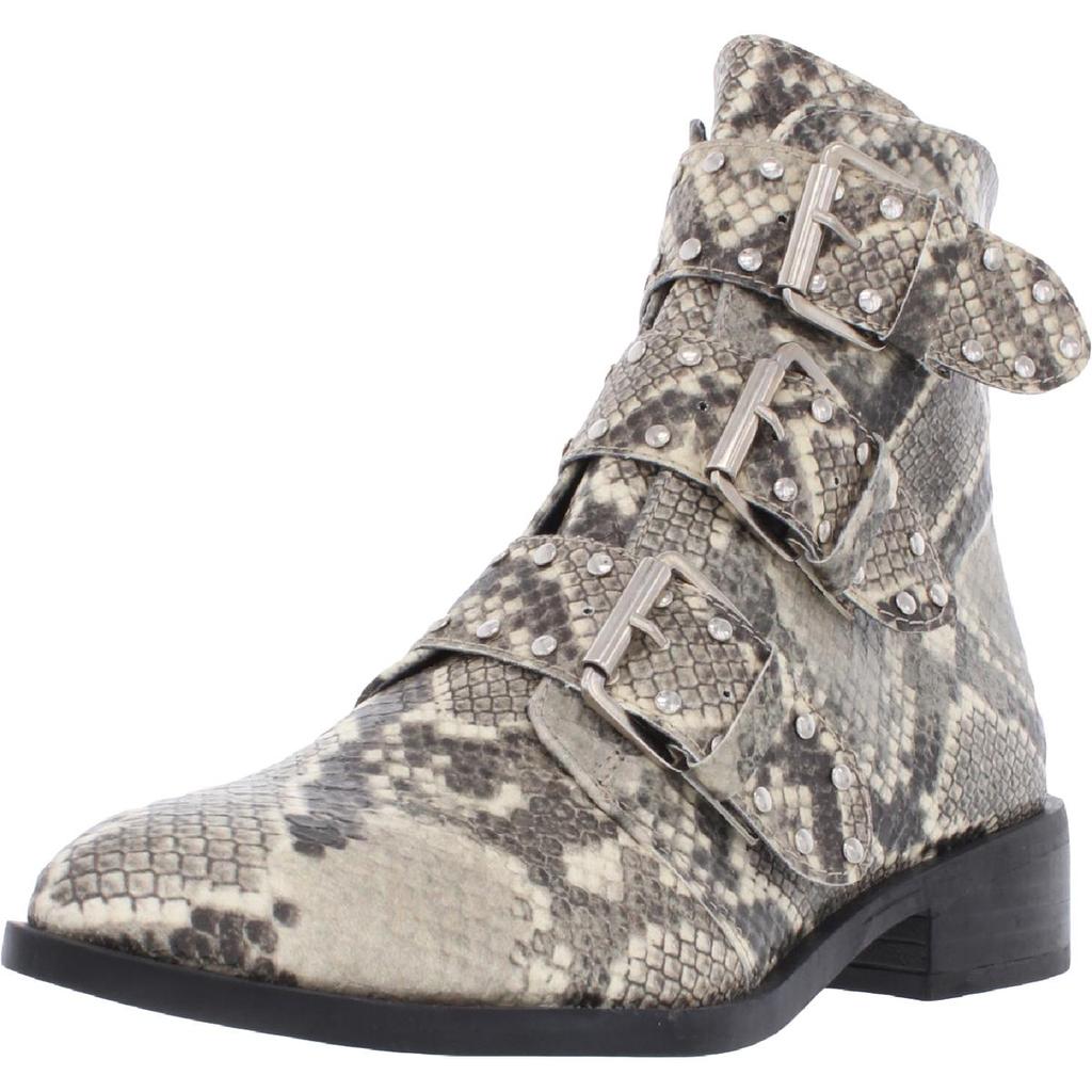 Steven Harmon Womens Strappy Synthetic Ankle Boots