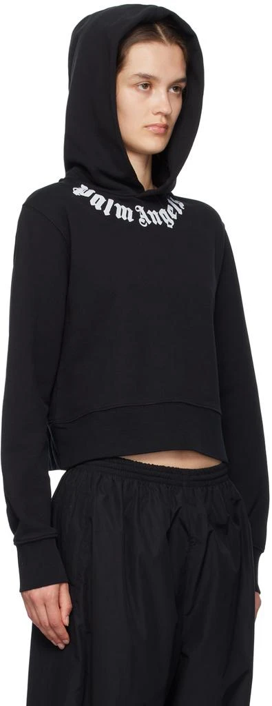 Palm Angels Black Printed Hoodie 2