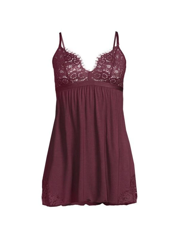 Cosabella Sicilia 2-Piece Lace Trim Babydoll & Panty Set 3