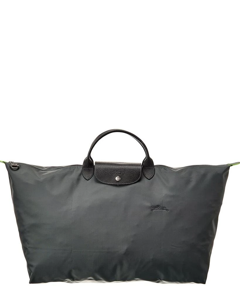 Longchamp Longchamp Le Pliage Green Medium Canvas & Leather Travel Bag 1