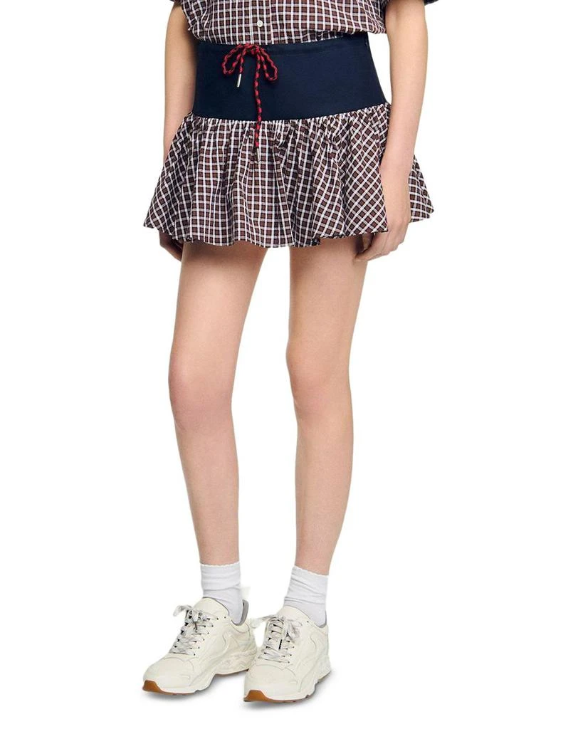 Sandro Checkered Skort 1