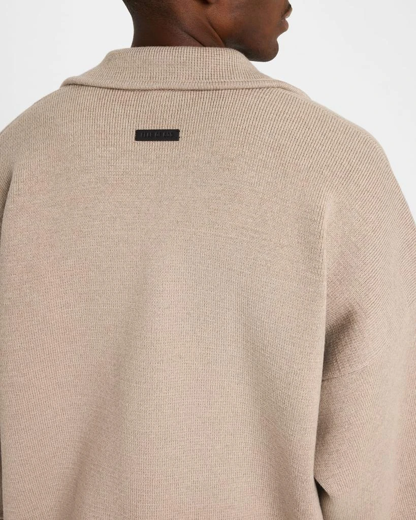 Fear of god Men's Wool Boucle Polo Sweater 5