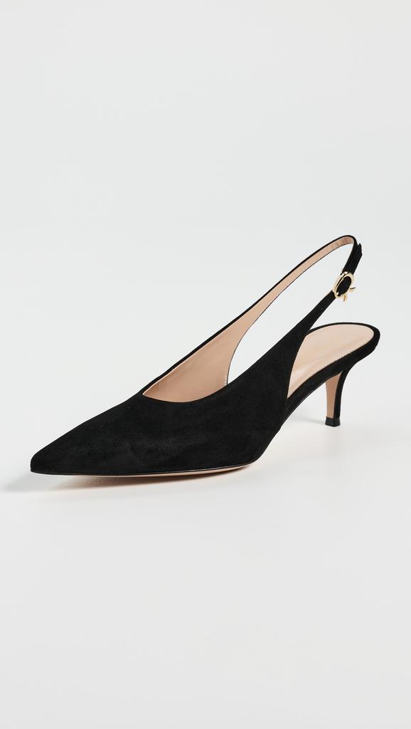 Gianvito Rossi Robbie Sling Camoscio 55mm