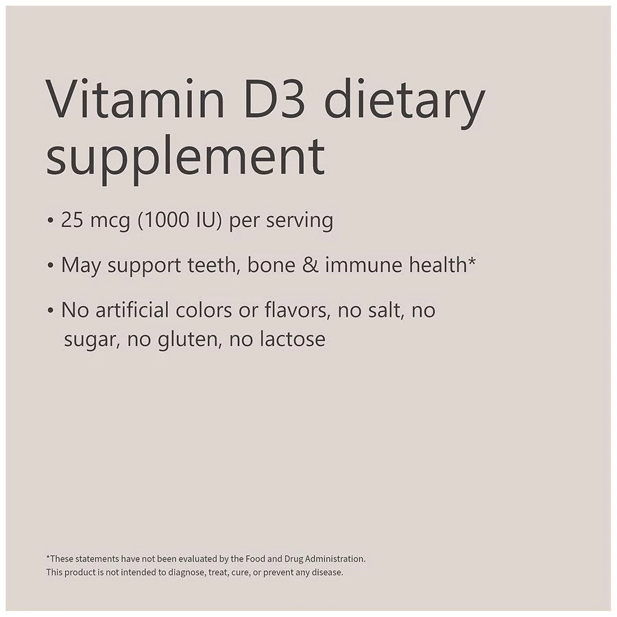 Walgreens Vitamin D3 25 mcg Softgels (100 days) 7