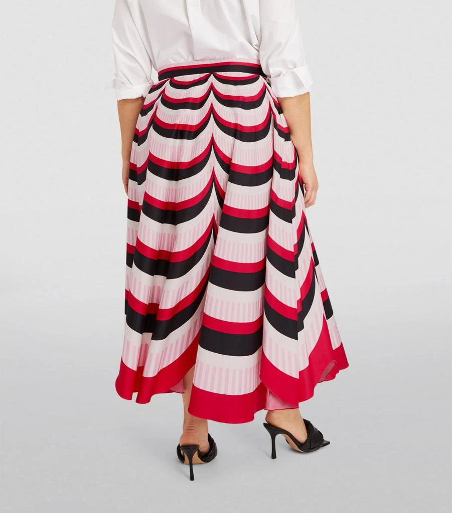 Marina Rinaldi x Mary Katrantzou Stripe Print Midi Skirt 4